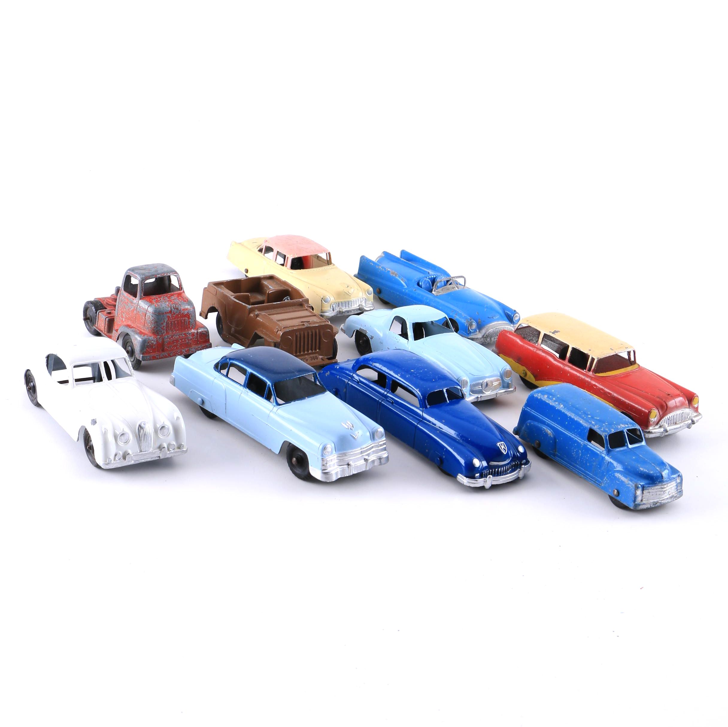 Collection of Vintage Tootsietoy Cars