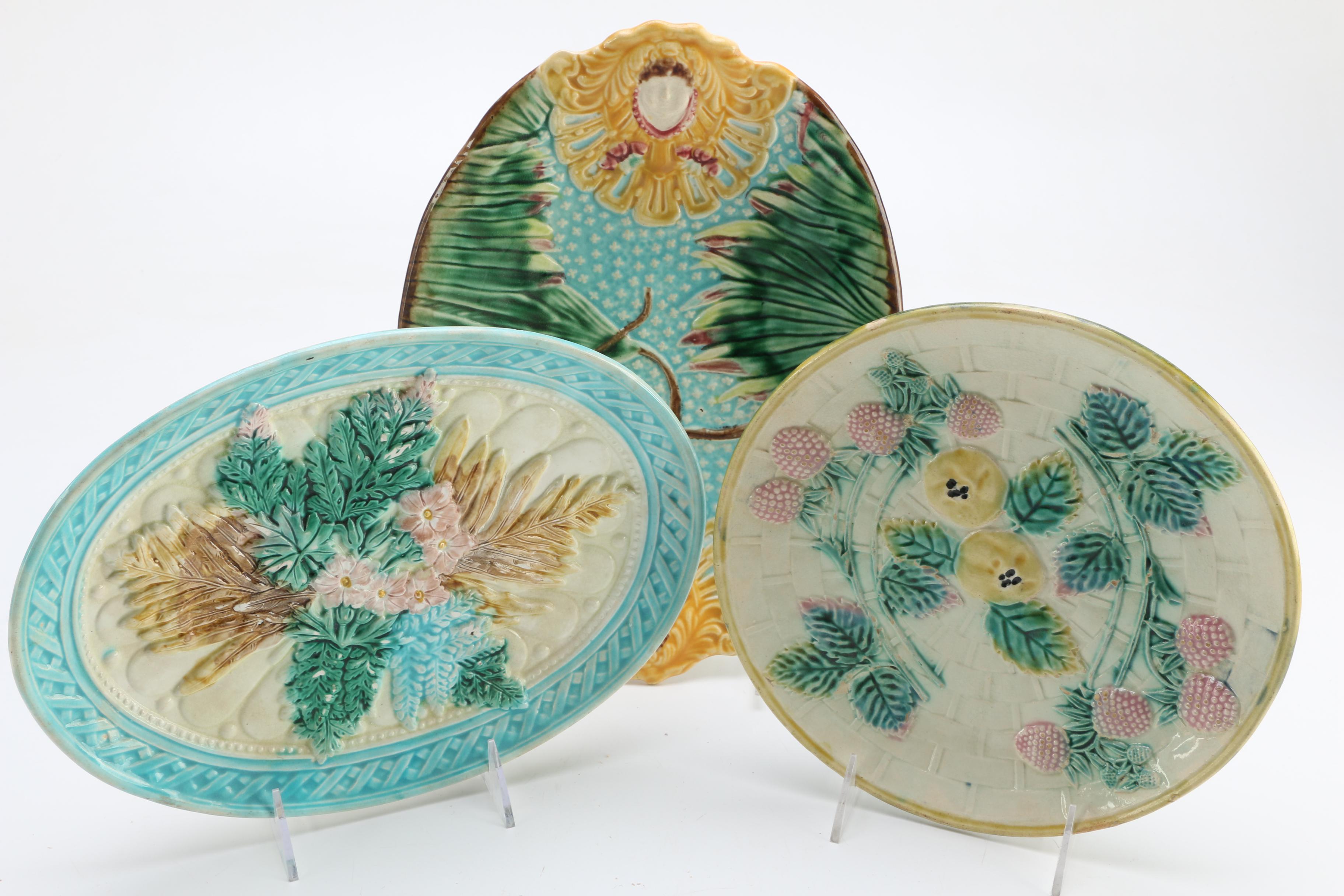 Etruscan Majolica Decorative Plates