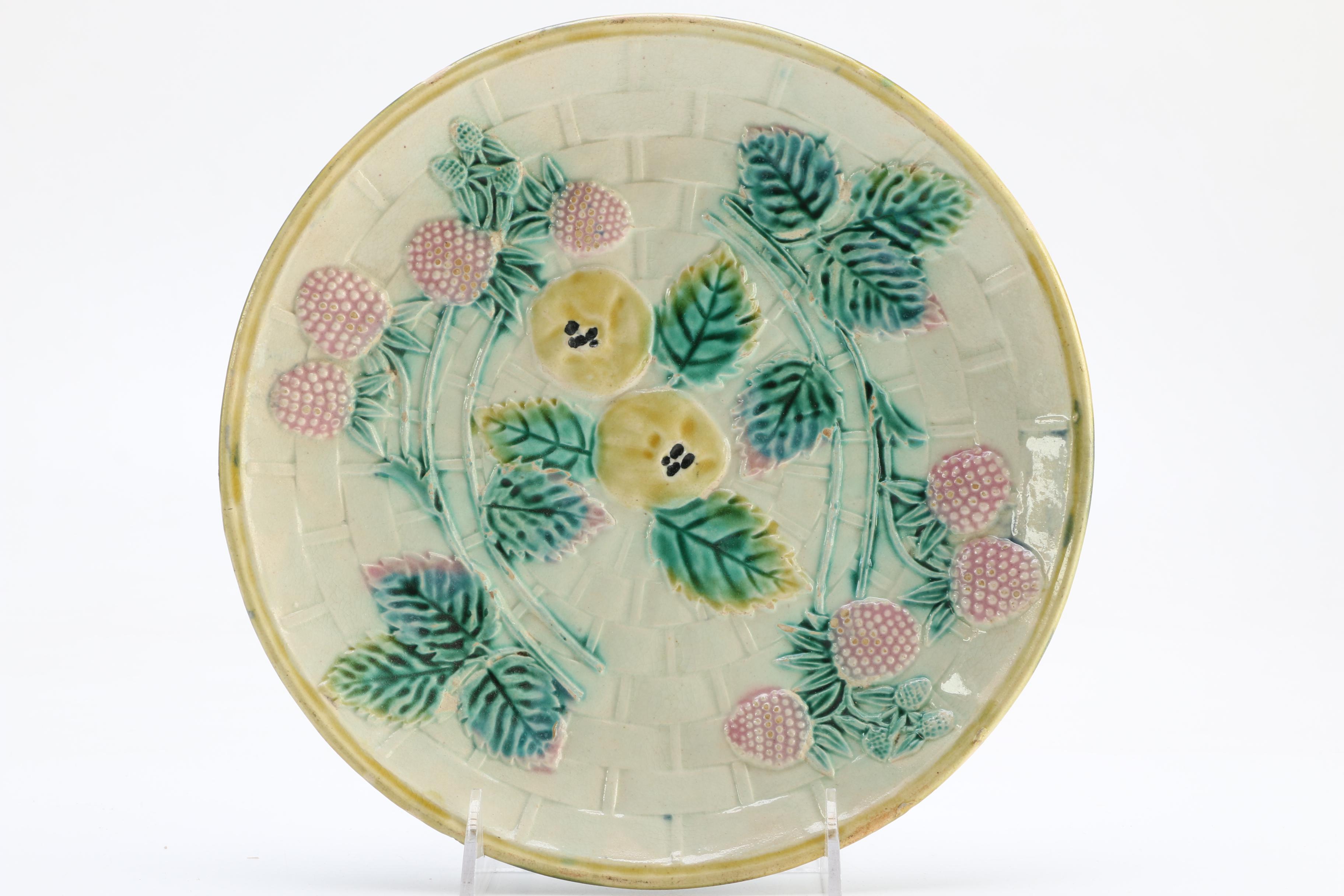 Etruscan Majolica Decorative Plates
