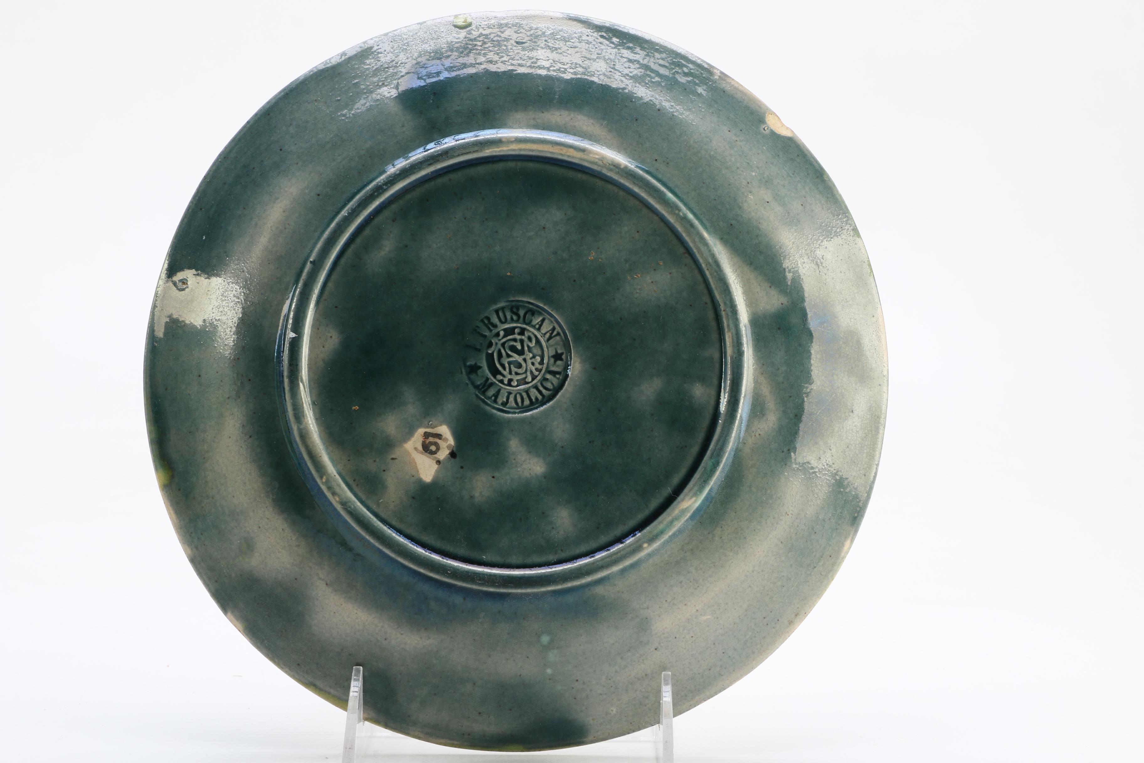 Etruscan Majolica Decorative Plates