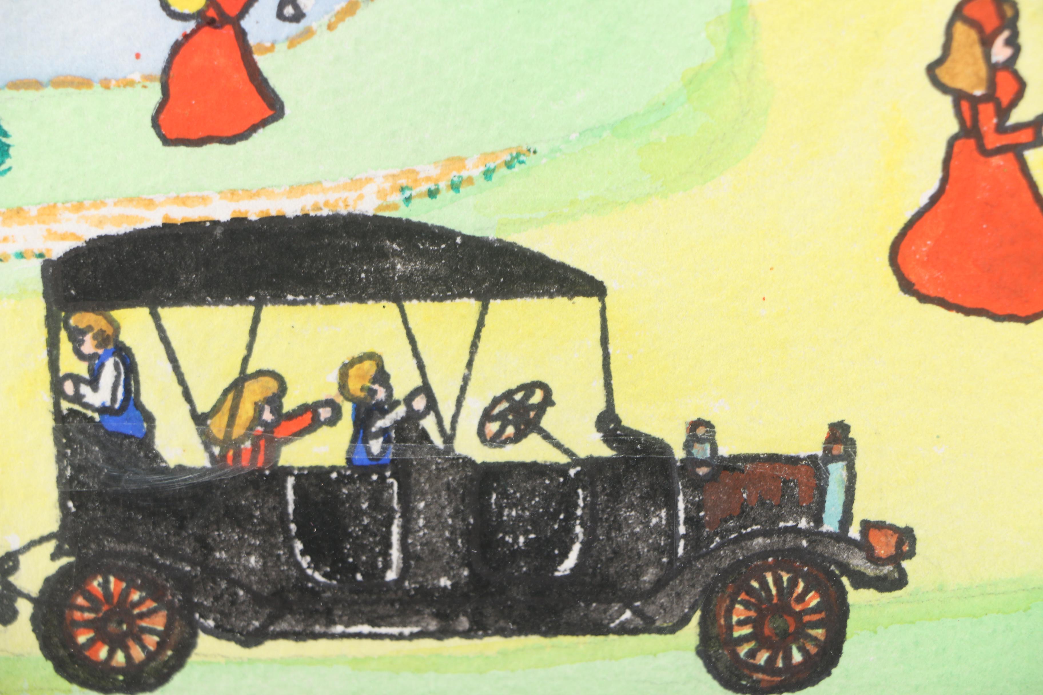 Frances (Grandma Fran) Currey Watercolor "Rural Living"