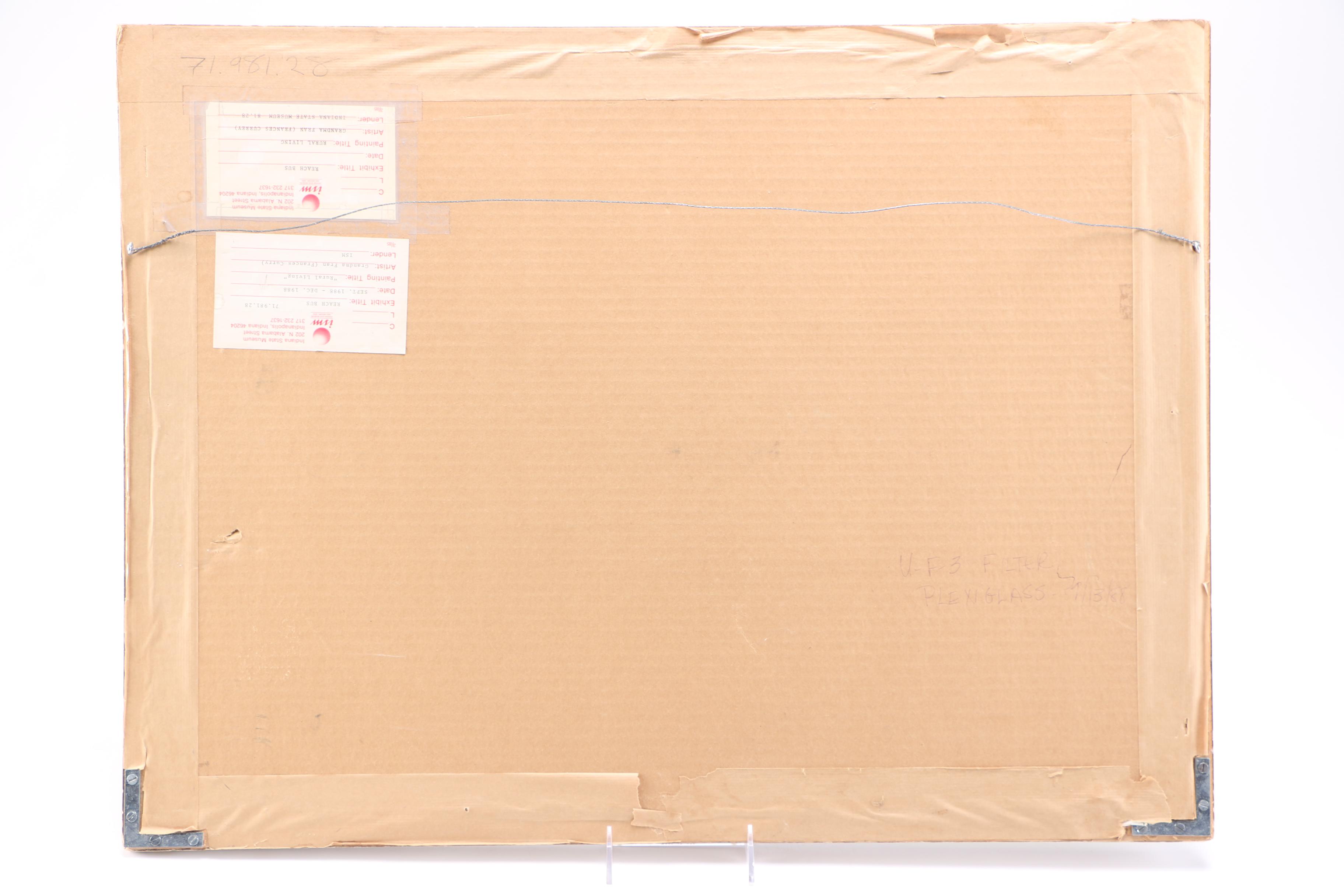 Frances (Grandma Fran) Currey Watercolor "Rural Living"