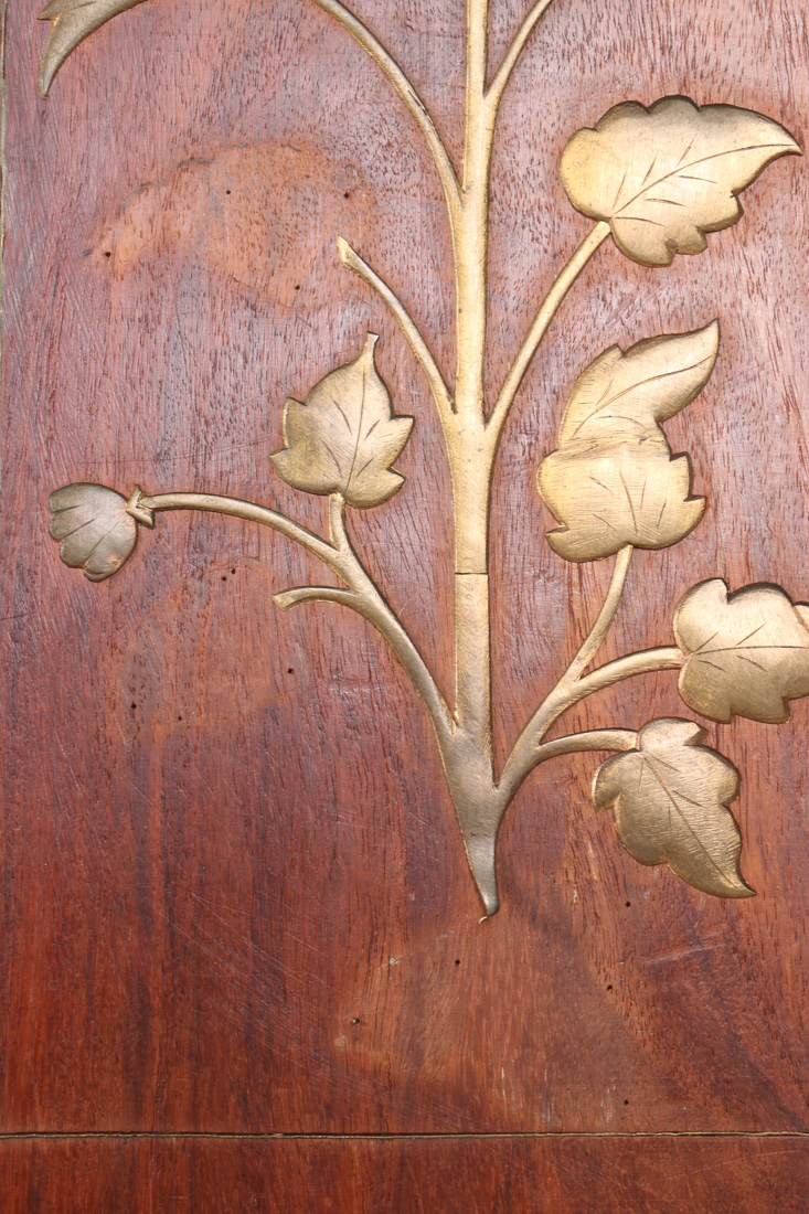 Indian Carved Wood Folding Screen