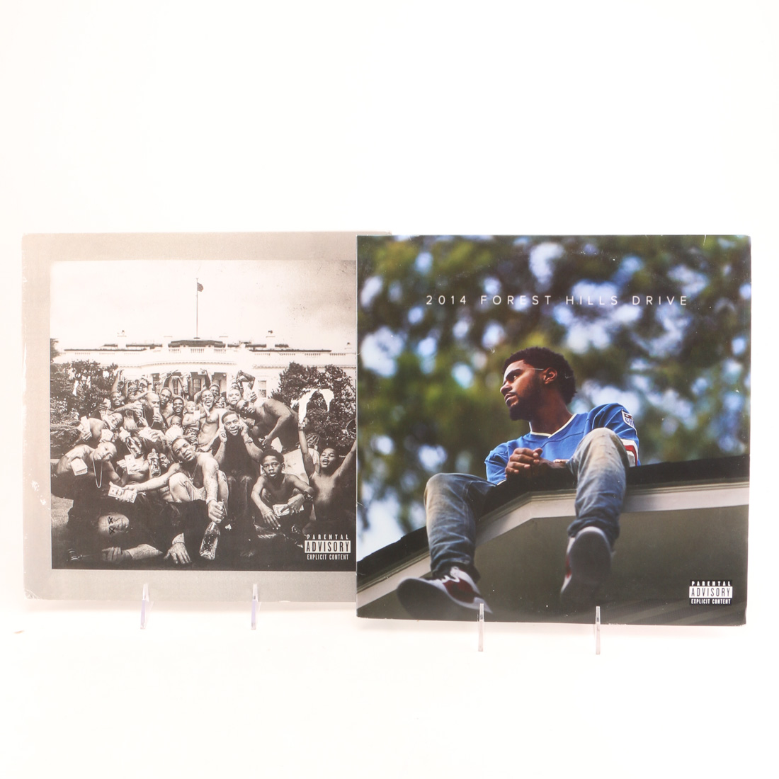 Kendrick Lamar "Pimp a Butterfly" and J Cole "Forest Hill" LPs