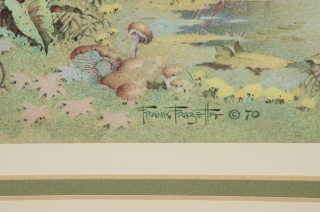 Frank Frazetta Signed 1970 Limited Edition Offset Lithograph "Golden Girl"