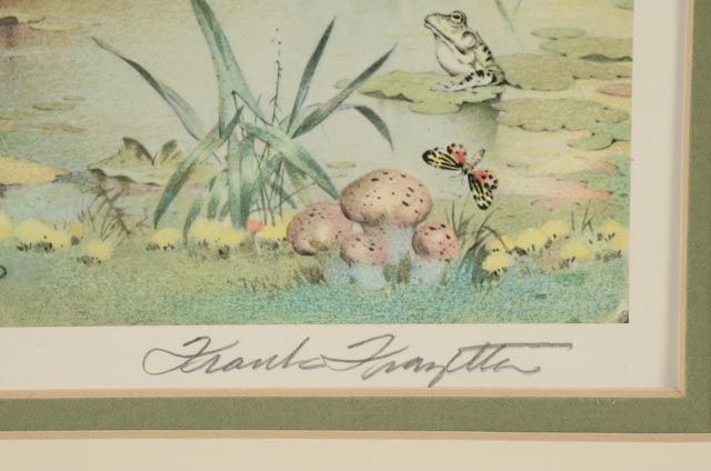 Frank Frazetta Signed 1970 Limited Edition Offset Lithograph "Golden Girl"