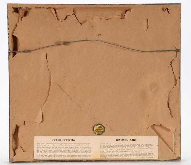 Frank Frazetta Signed 1970 Limited Edition Offset Lithograph "Golden Girl"