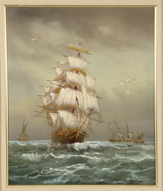 Vaseo Vintage Oil Painting on Canvas