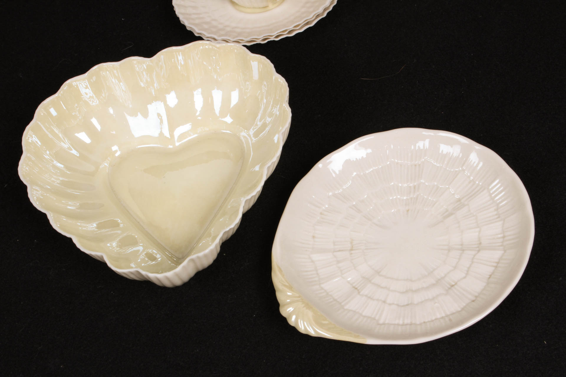 Yellow and White Belleek China Assortment