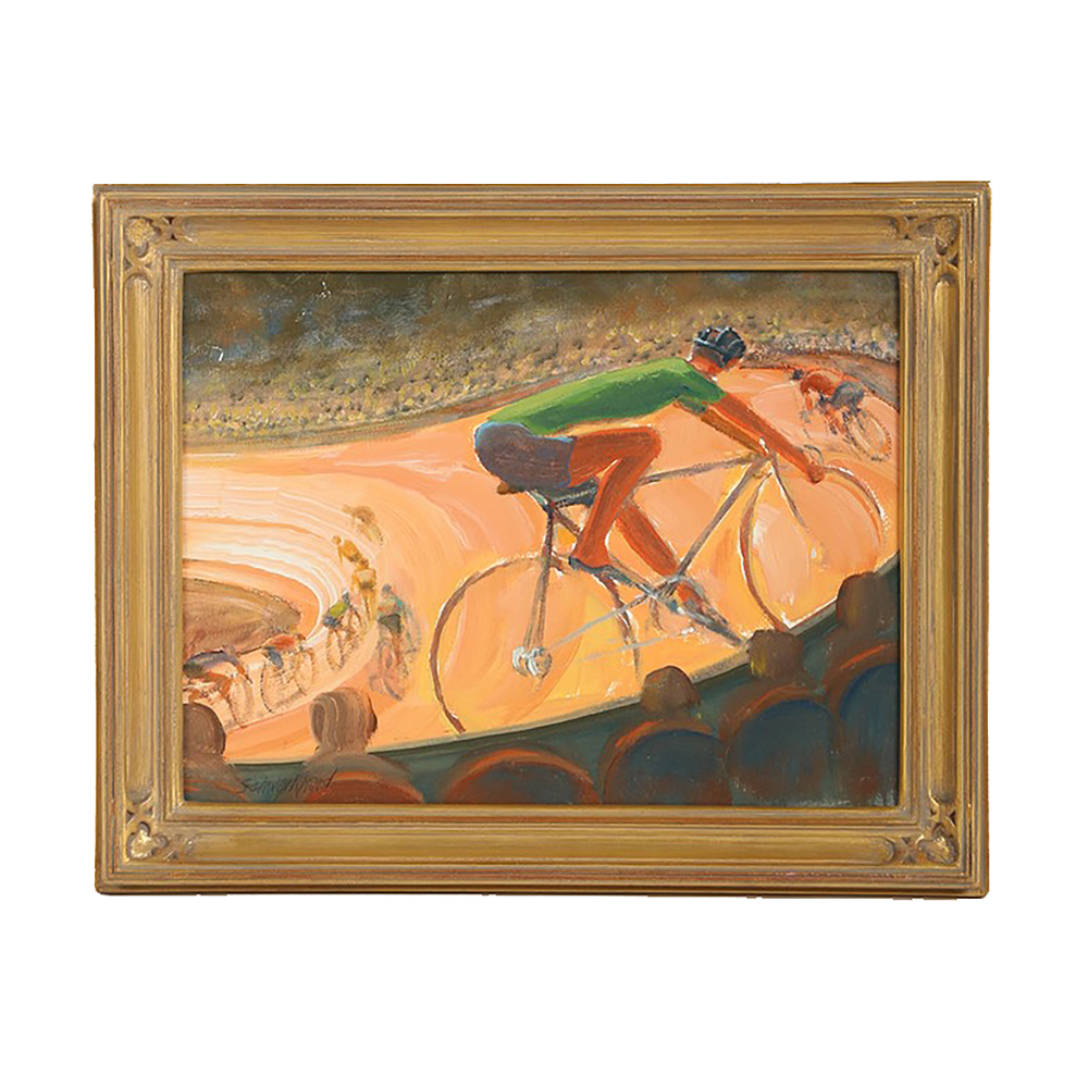 John Schweikhard Oil Painting on Board "Six Day"