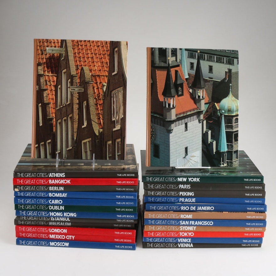 Twenty-Three Volumes of Time-Life's "The Great Cities" Series