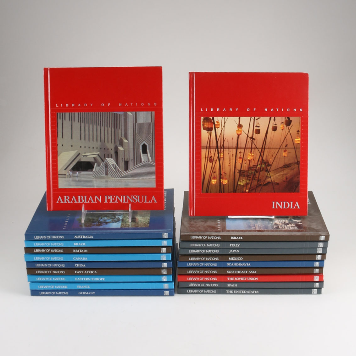 Twenty-Volume "Library of Nations" Book Set