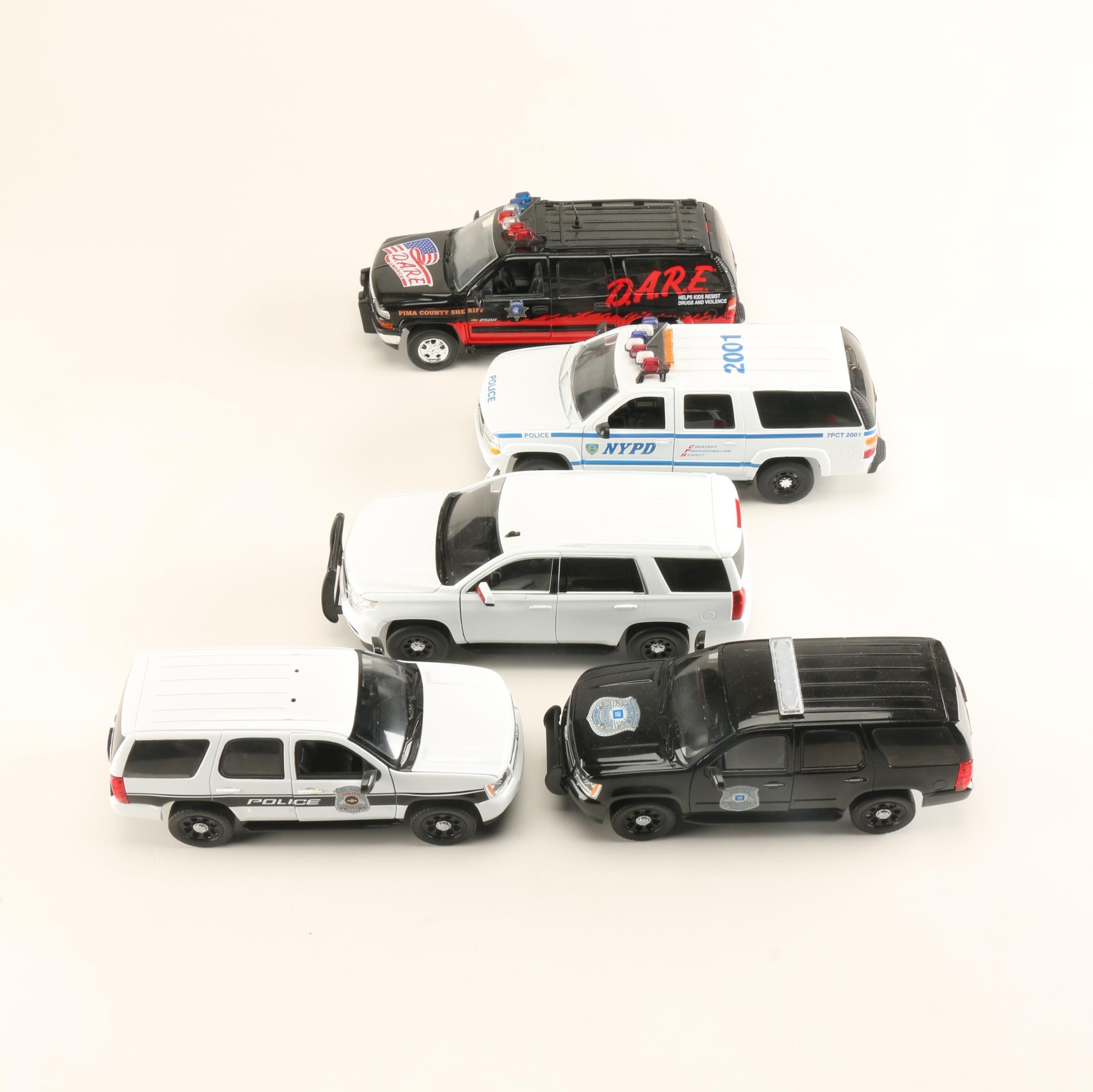 Chevrolet Tahoe Die-Cast Police Vehicles