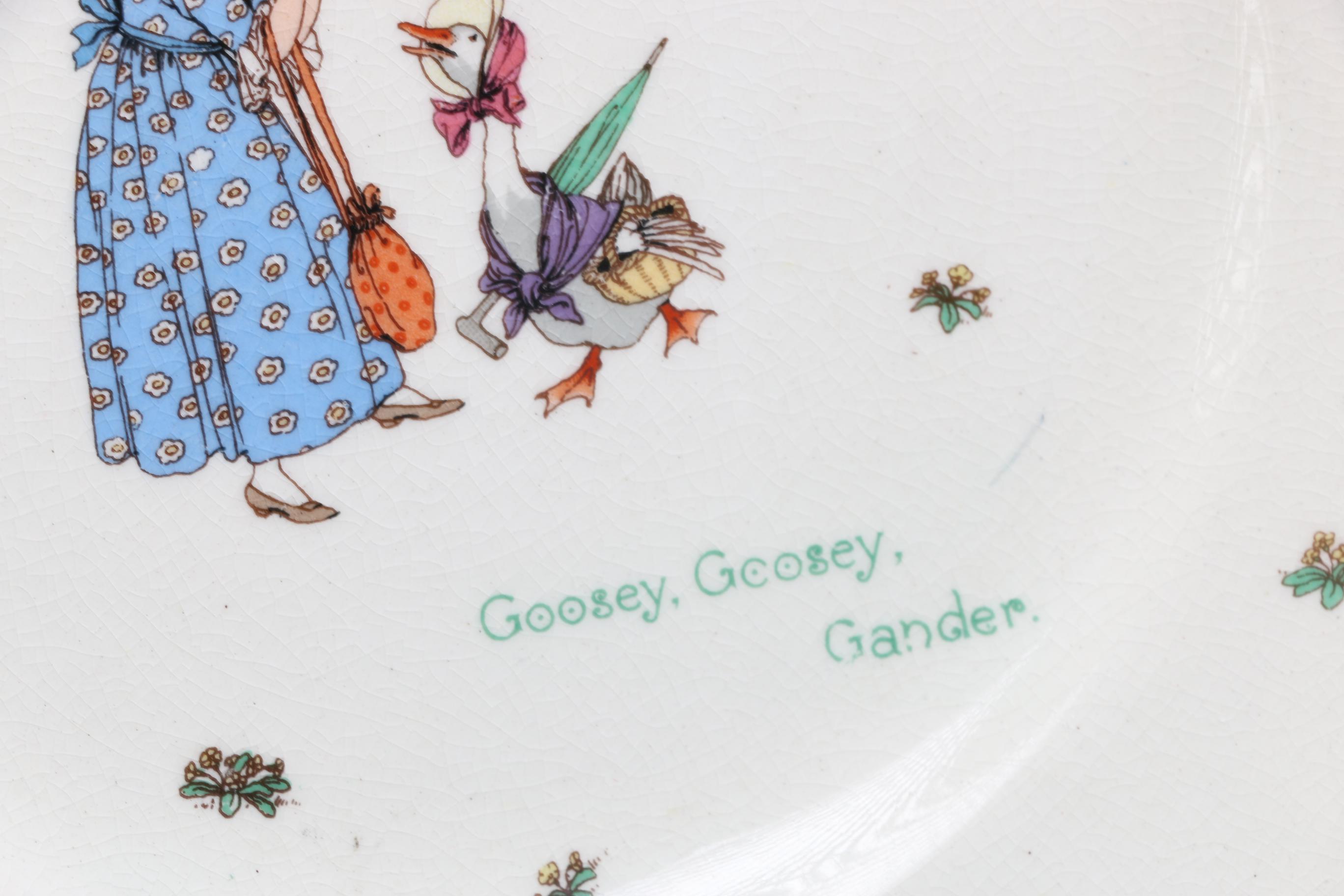 Antique Royal Doulton Nursery Rhyme China Plate Collection