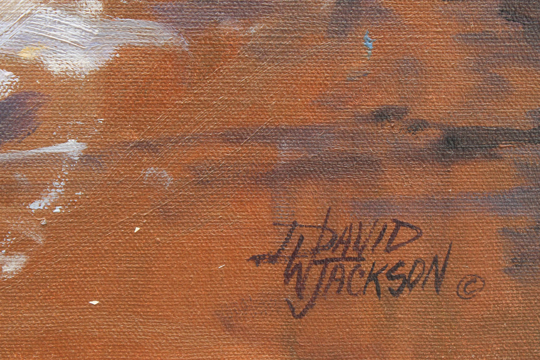 David W. Jackson Original Oil Painting on Canvas