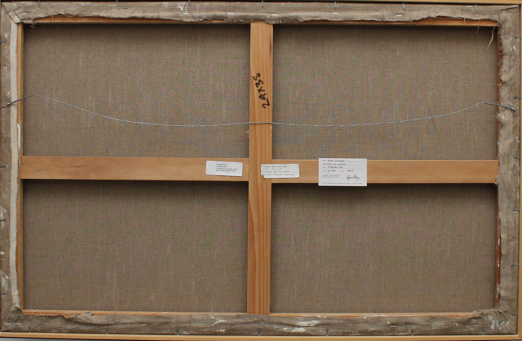 Doug Sievers "Evening Sky" Original Oil Painting On Linen Canvas