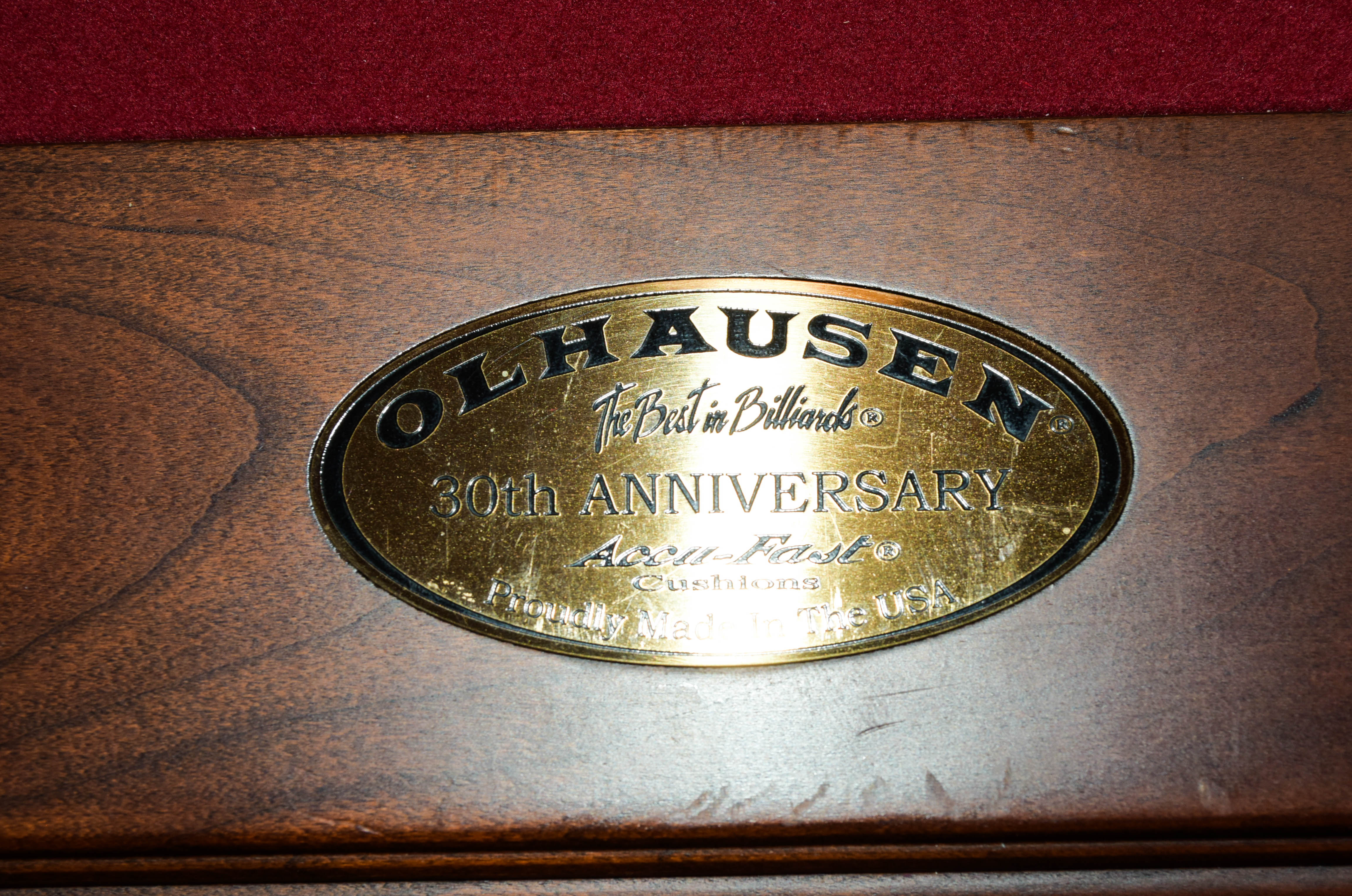 Olhausen 30th Anniversary Pool Table