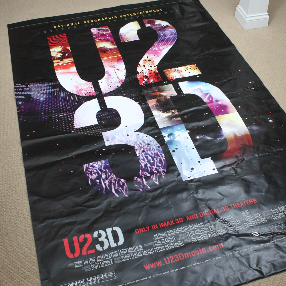 Oversize U2 3D Movie Poster