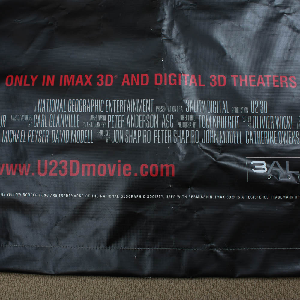 Oversize U2 3D Movie Poster