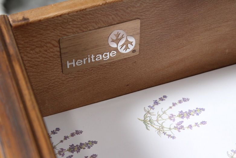 Drexel Heritage Cameo Collection Dresser, Headboard and Wall Mirror