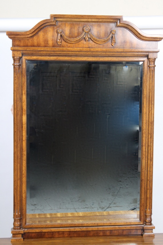 Drexel Heritage Cameo Collection Dresser, Headboard and Wall Mirror