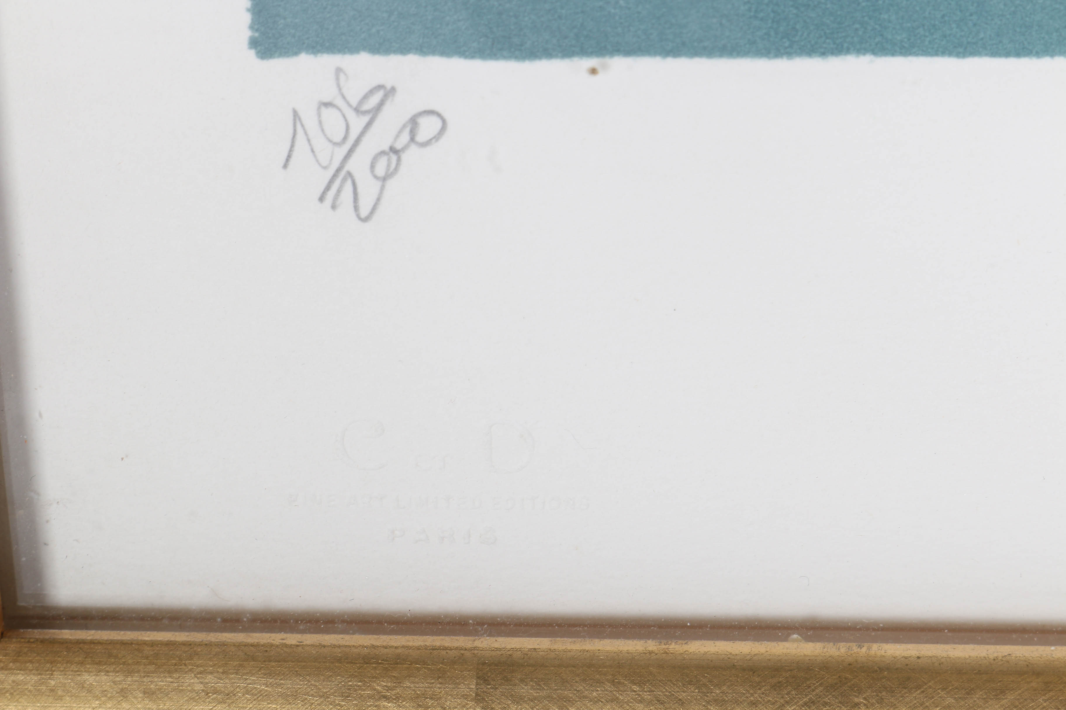 Alfred Defossez Limited Edition Lithograph