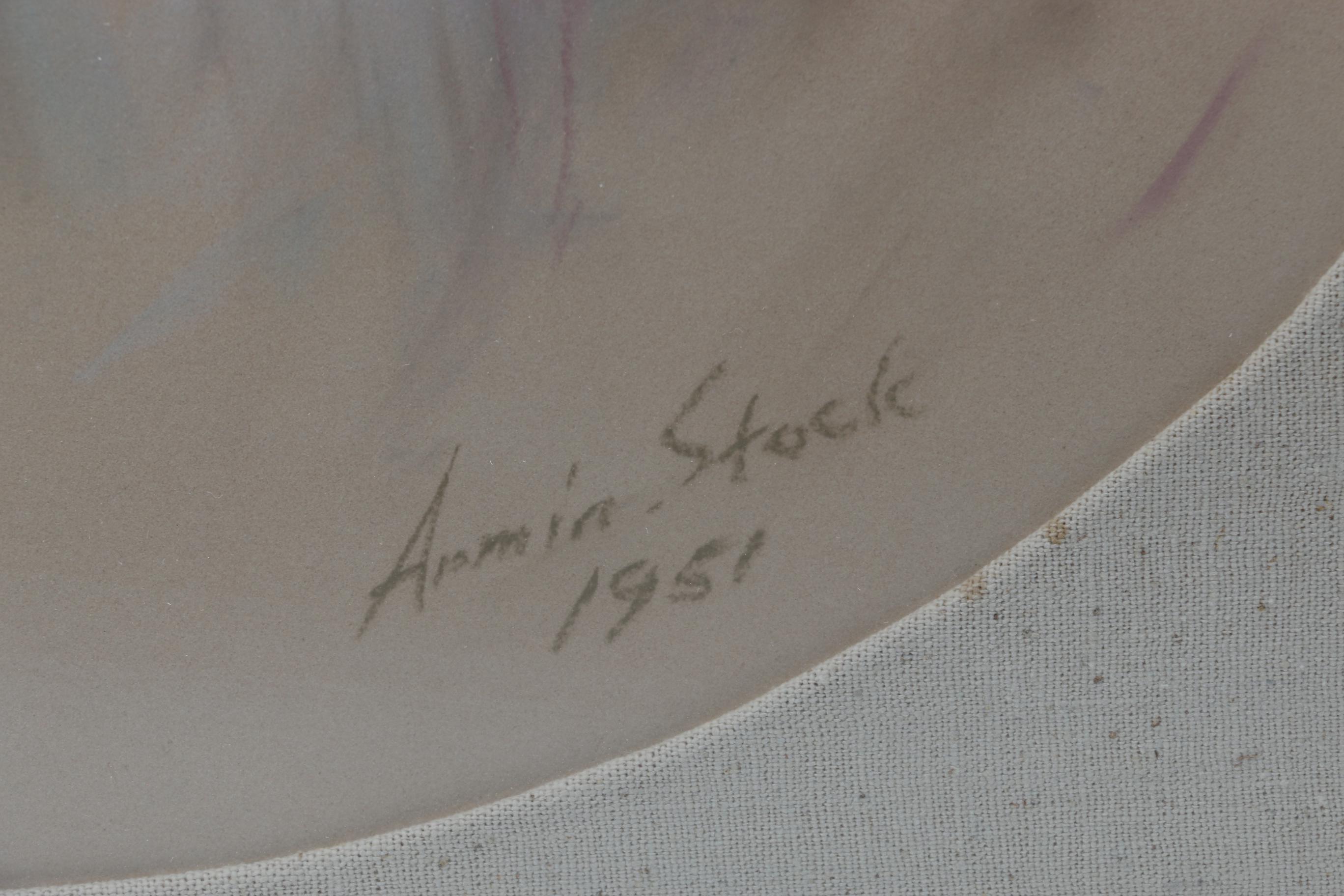 Pastel Portrait by Armin Stock, 1951