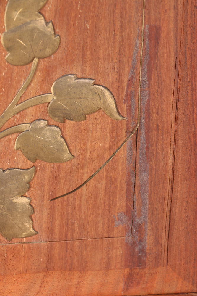 Indian Carved Wood Folding Screen