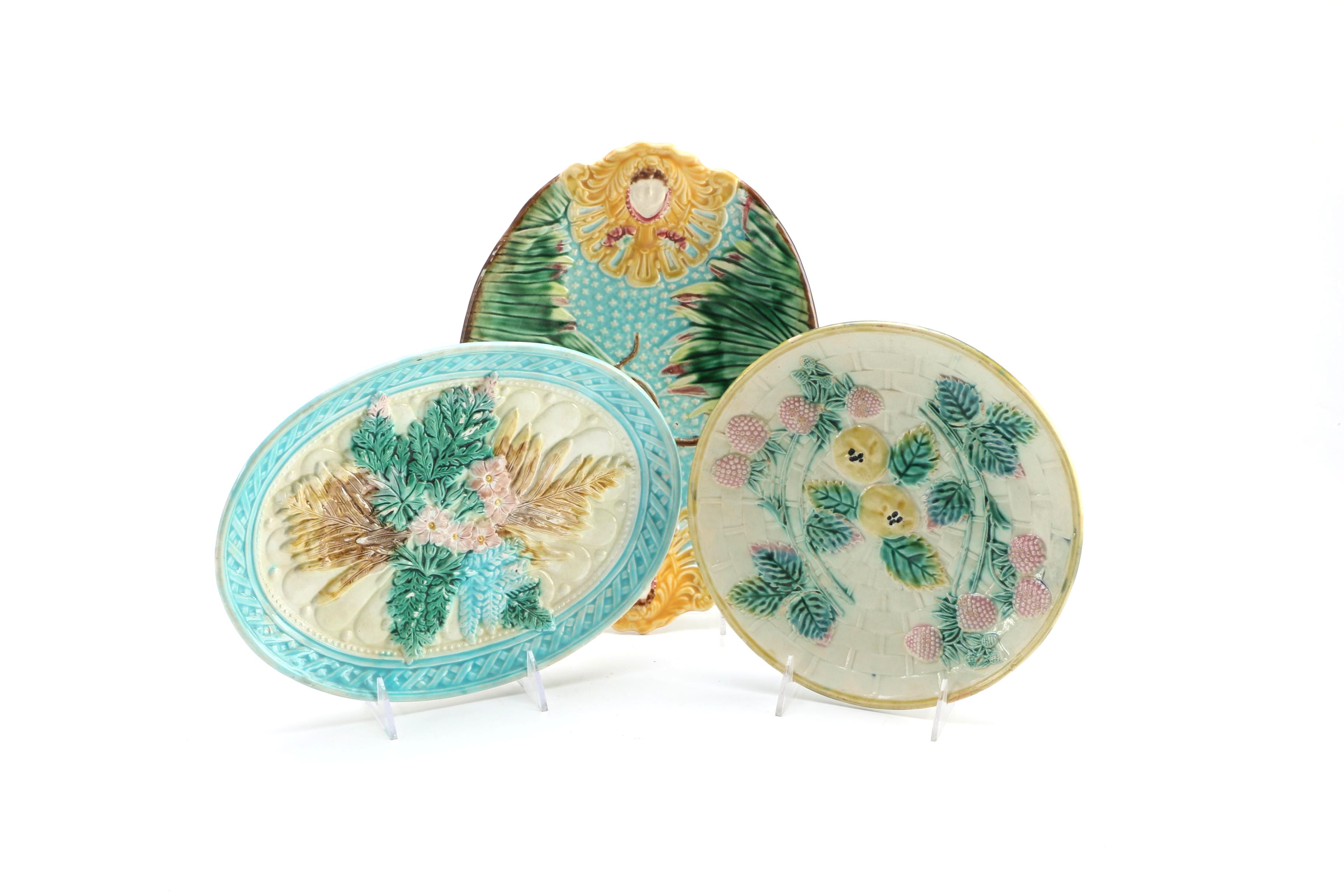 Etruscan Majolica Decorative Plates