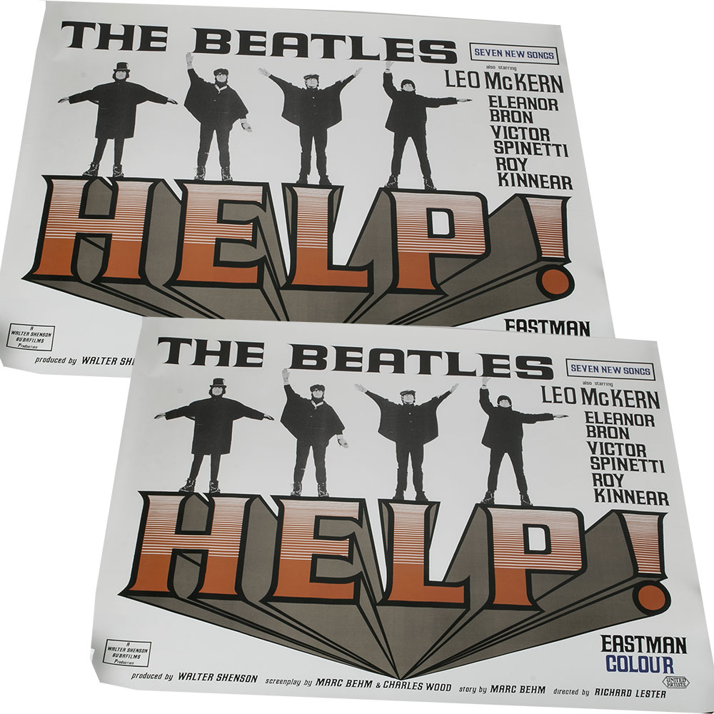 Reproduction Help! Screenplay Posters