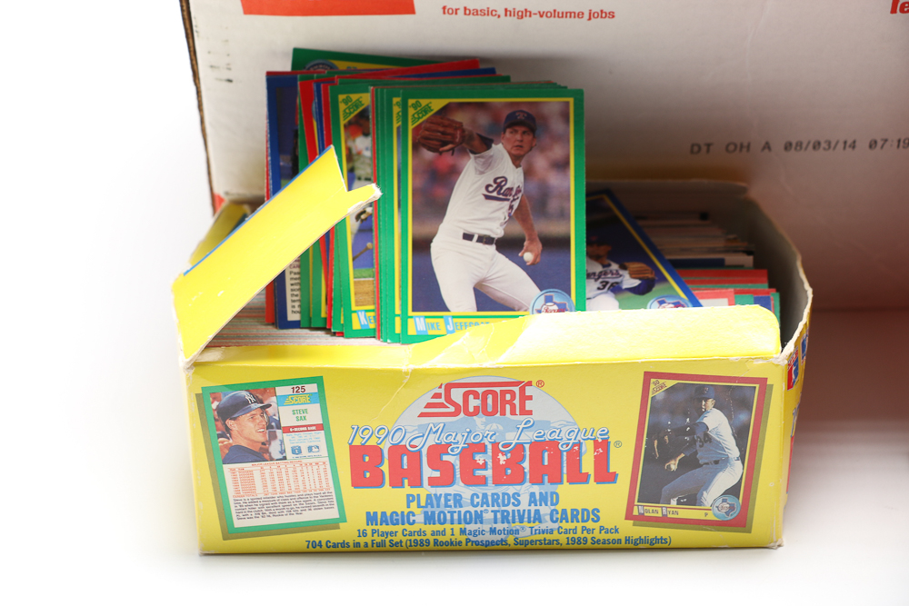 Collection of Baseball Cards and Baseball Card Holder