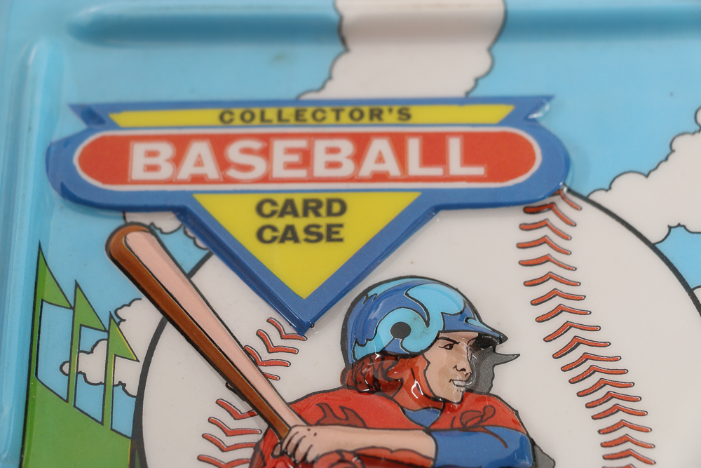 Collection of Baseball Cards and Baseball Card Holder