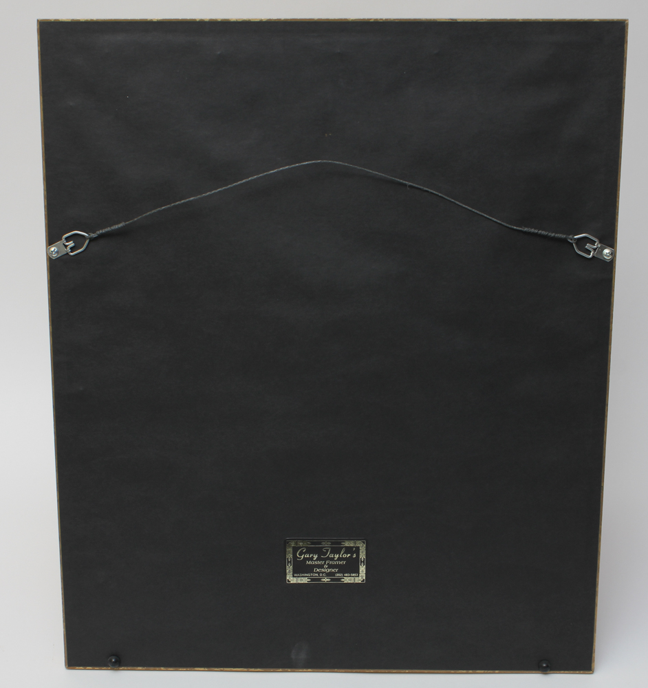 Framed 1990 White House Christmas Card