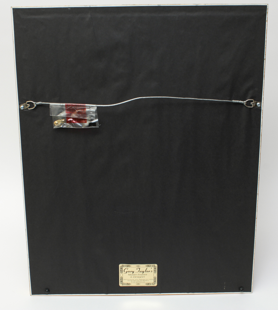 Framed and Facsimile Signed 2000 White House Christmas Card