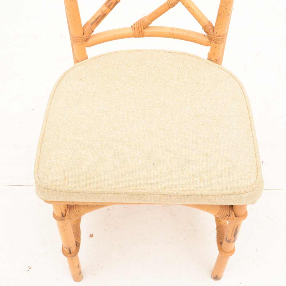 Circular Extendable Rattan Dining Table and Chairs