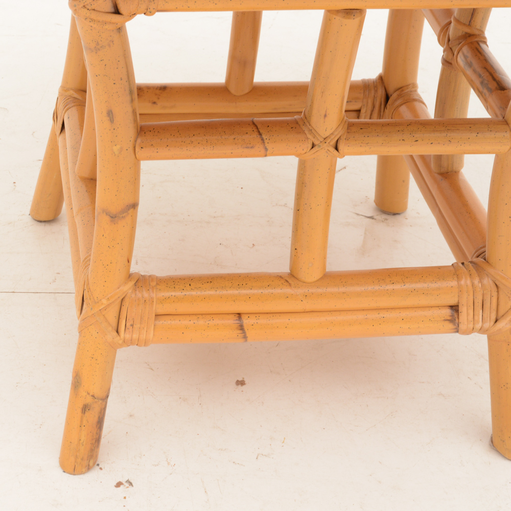 Circular Extendable Rattan Dining Table and Chairs