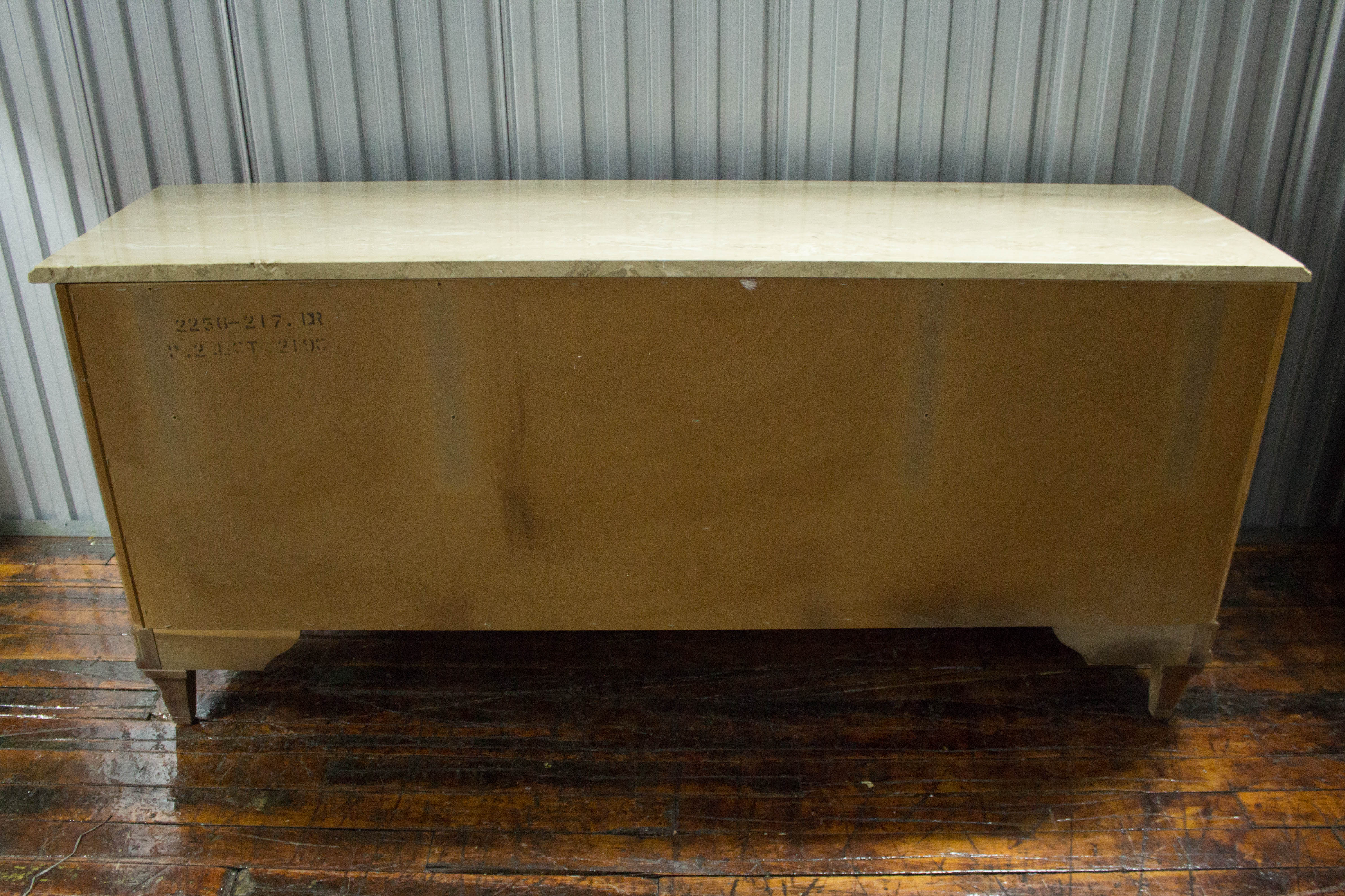 Vintage Marble Top Dresser With Mirrors