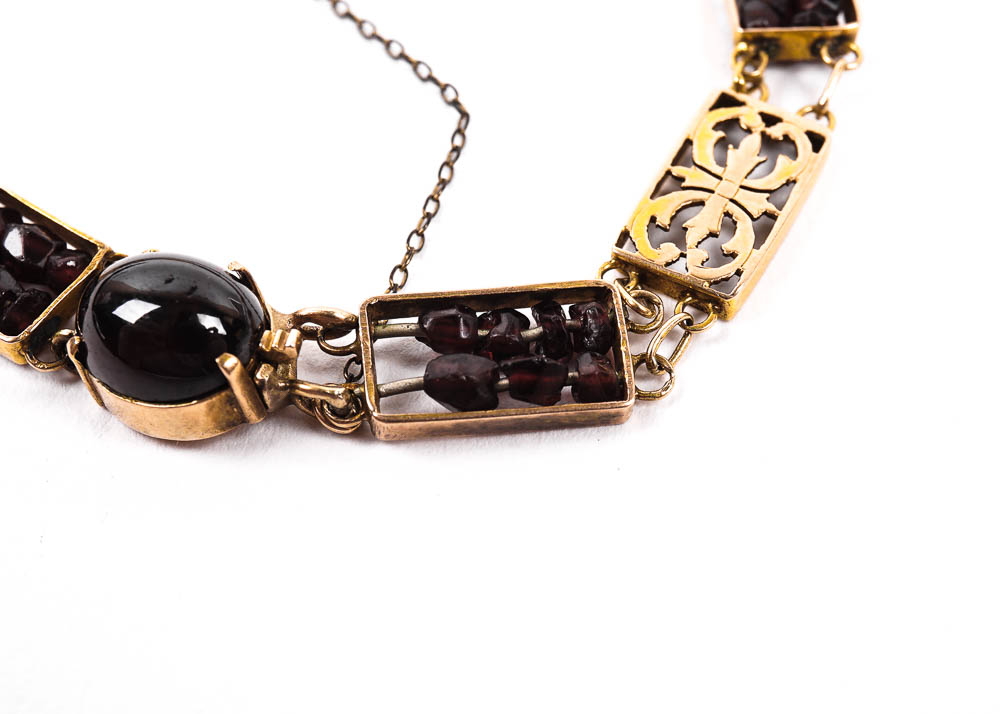 Antique Victorian Garnet Bracelet