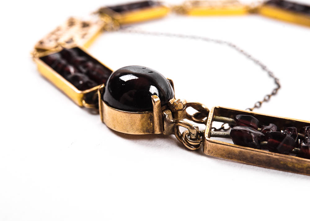 Antique Victorian Garnet Bracelet