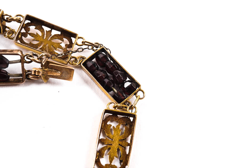 Antique Victorian Garnet Bracelet