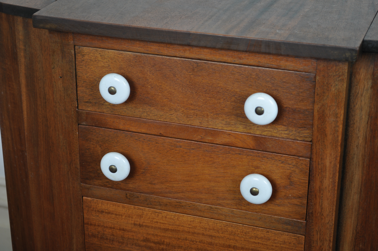Early 20th Century Wooden Sewing Cabinet