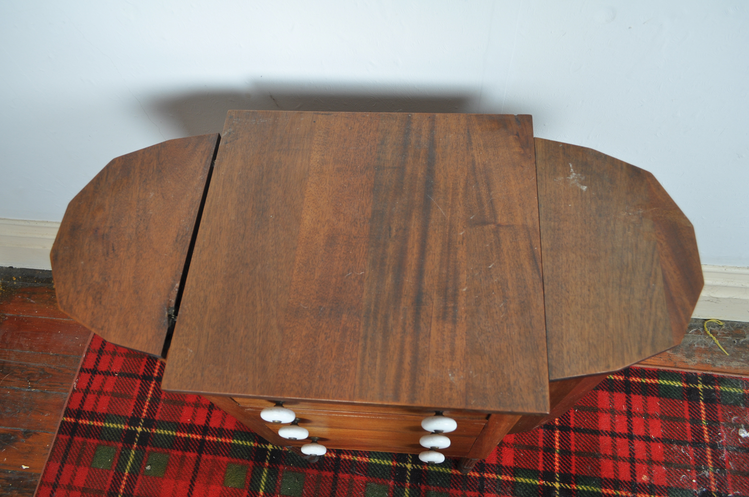 Early 20th Century Wooden Sewing Cabinet