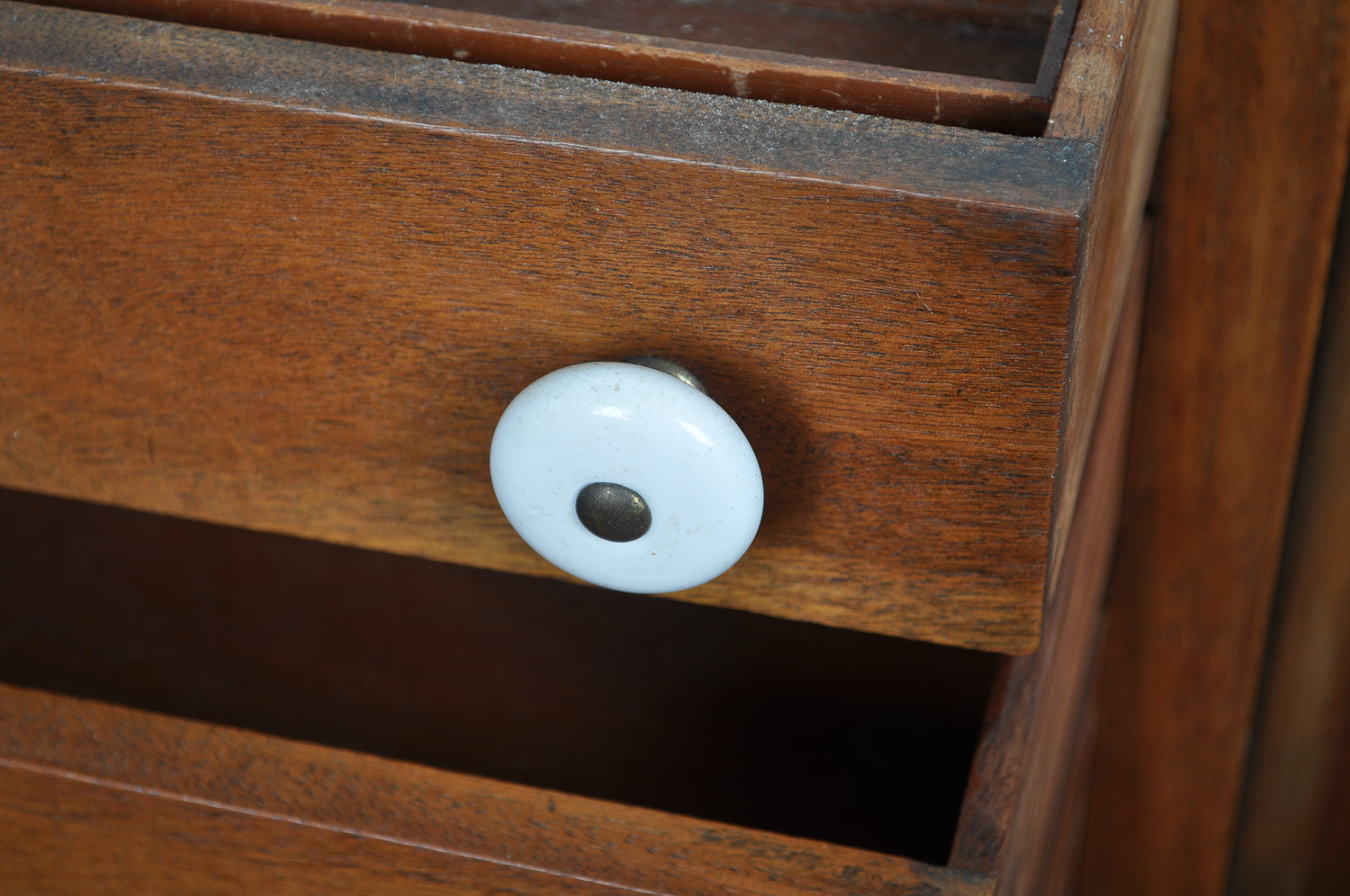 Early 20th Century Wooden Sewing Cabinet