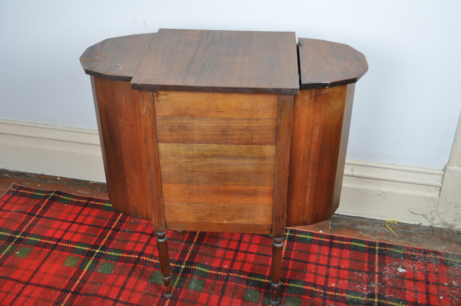 Early 20th Century Wooden Sewing Cabinet