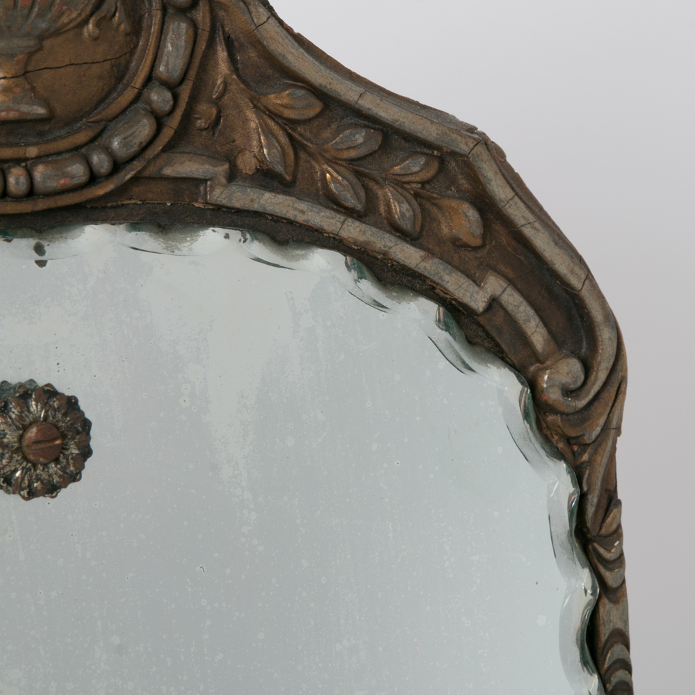 Antique Scalloped Edge Mirror