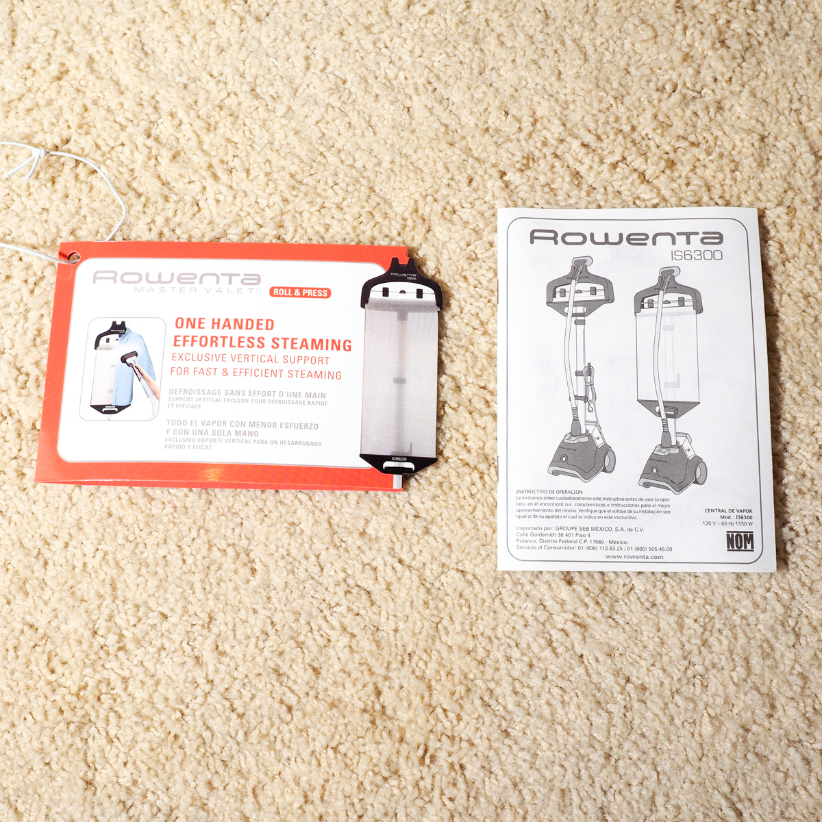 Rowenta Master Valet Garment Steamer and Hand Held Steamer