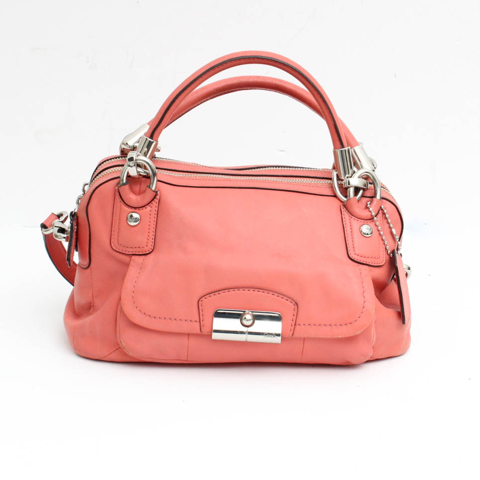 Coach Coral Leather Kristin Satchel EBTH