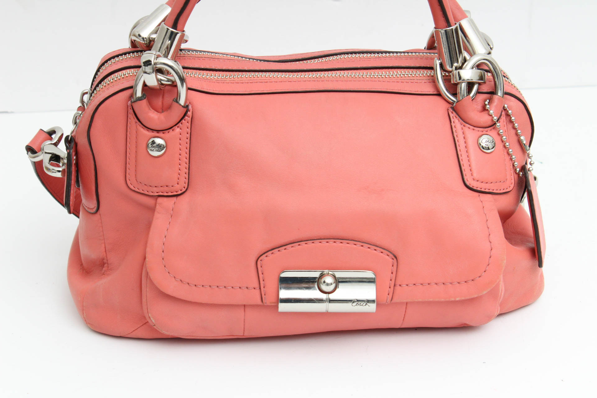 Coach Coral Leather Kristin Satchel