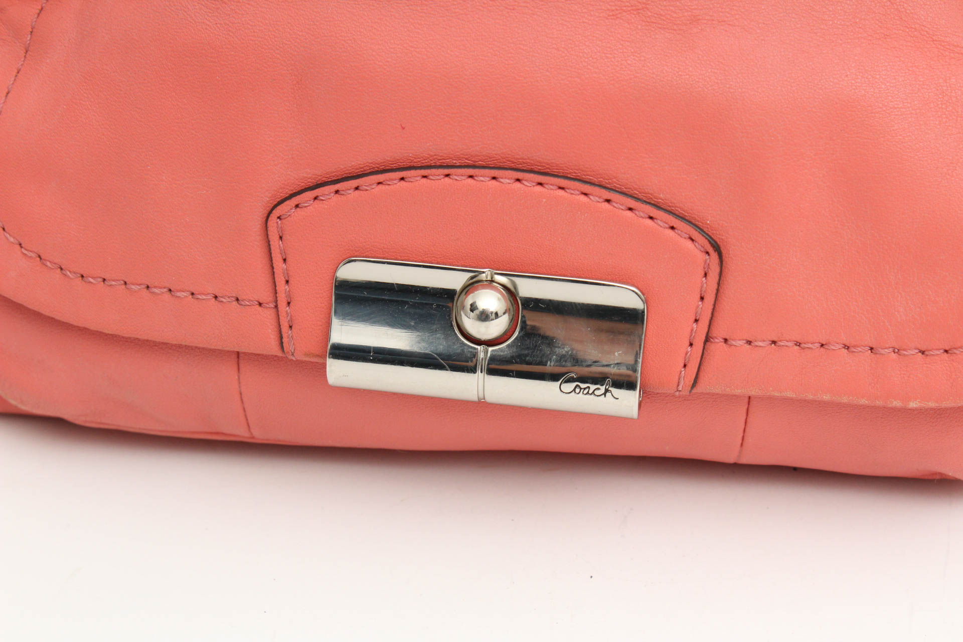 Coach Coral Leather Kristin Satchel