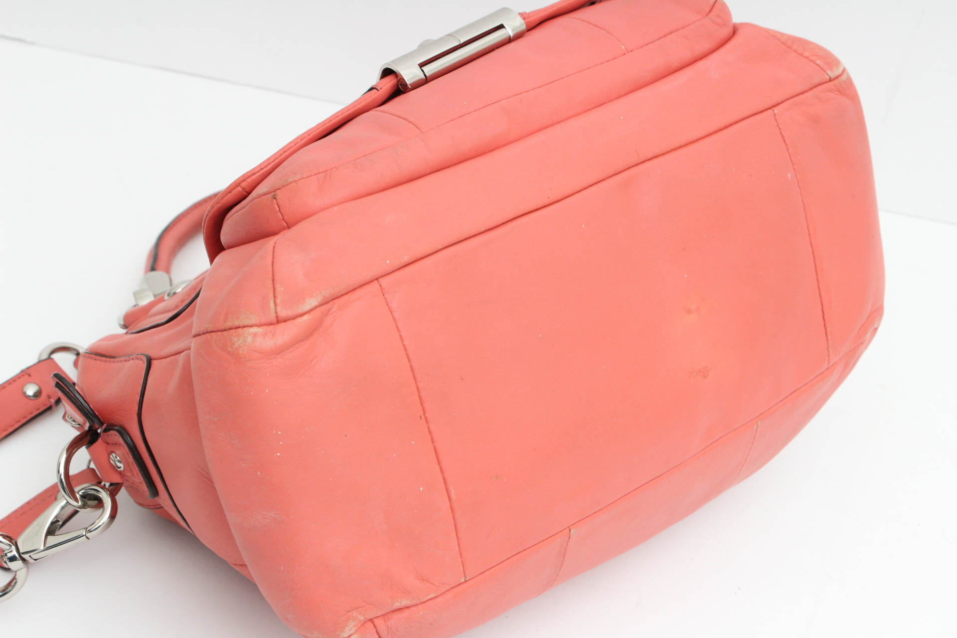 Coach Coral Leather Kristin Satchel